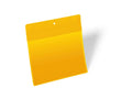 Durable Neodymium Magnetic Ticket Holder Document Pockets | 10 Pack | A5 Landscape Yellow
