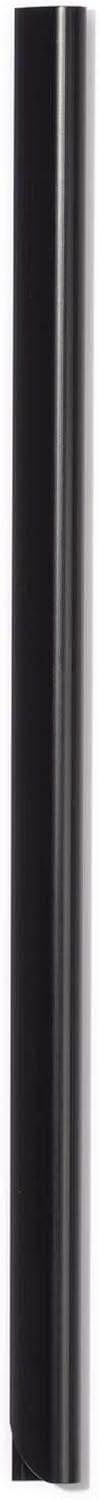 Durable SPINE BAR 30 Sheet Binding Bar for Unpunched Docs | 50 Pack | A4 Black