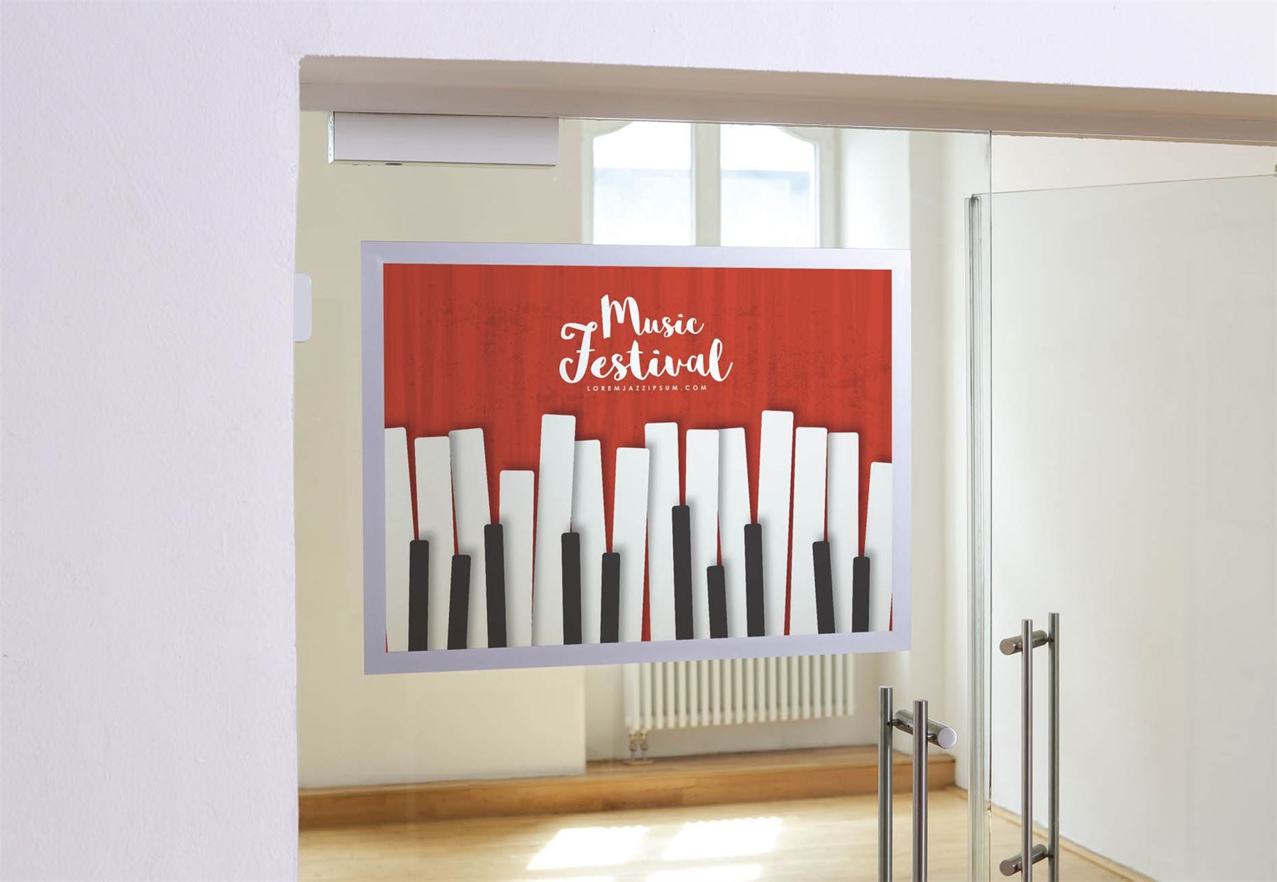 Durable DURAFRAME Self-Adhesive Wall Poster Window Sign Holder Frame UV | Magnetic Cover | A2 Silver