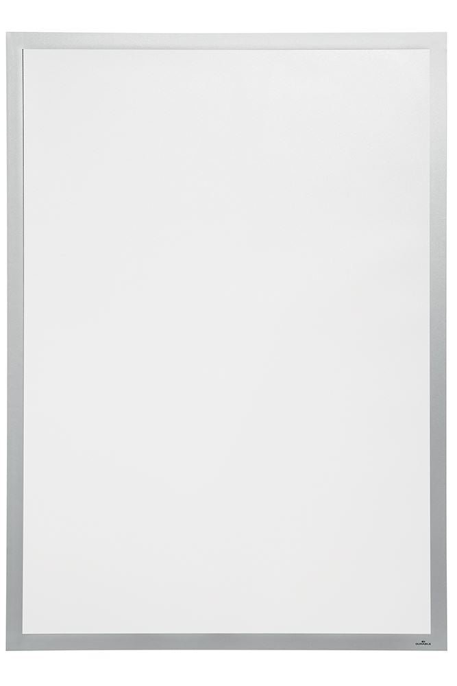 Durable DURAFRAME Self-Adhesive Wall Poster Window Sign Holder Frame UV | Magnetic Cover | A1 Silver