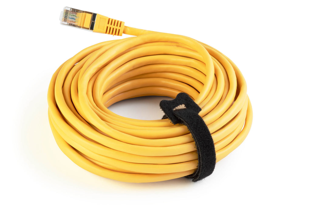 Durable Grip Tie Self-Grip Cable Ties | Reusable Hook and Loop Wire Organiser Straps | 5 Pack | Assorted Colours