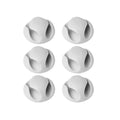 Durable Cable Clips Holder For 2 Wires | Pack of 6 | Grey 3M Self-Adhesive USB Charger Management Sticky Tidy for 2 Cables