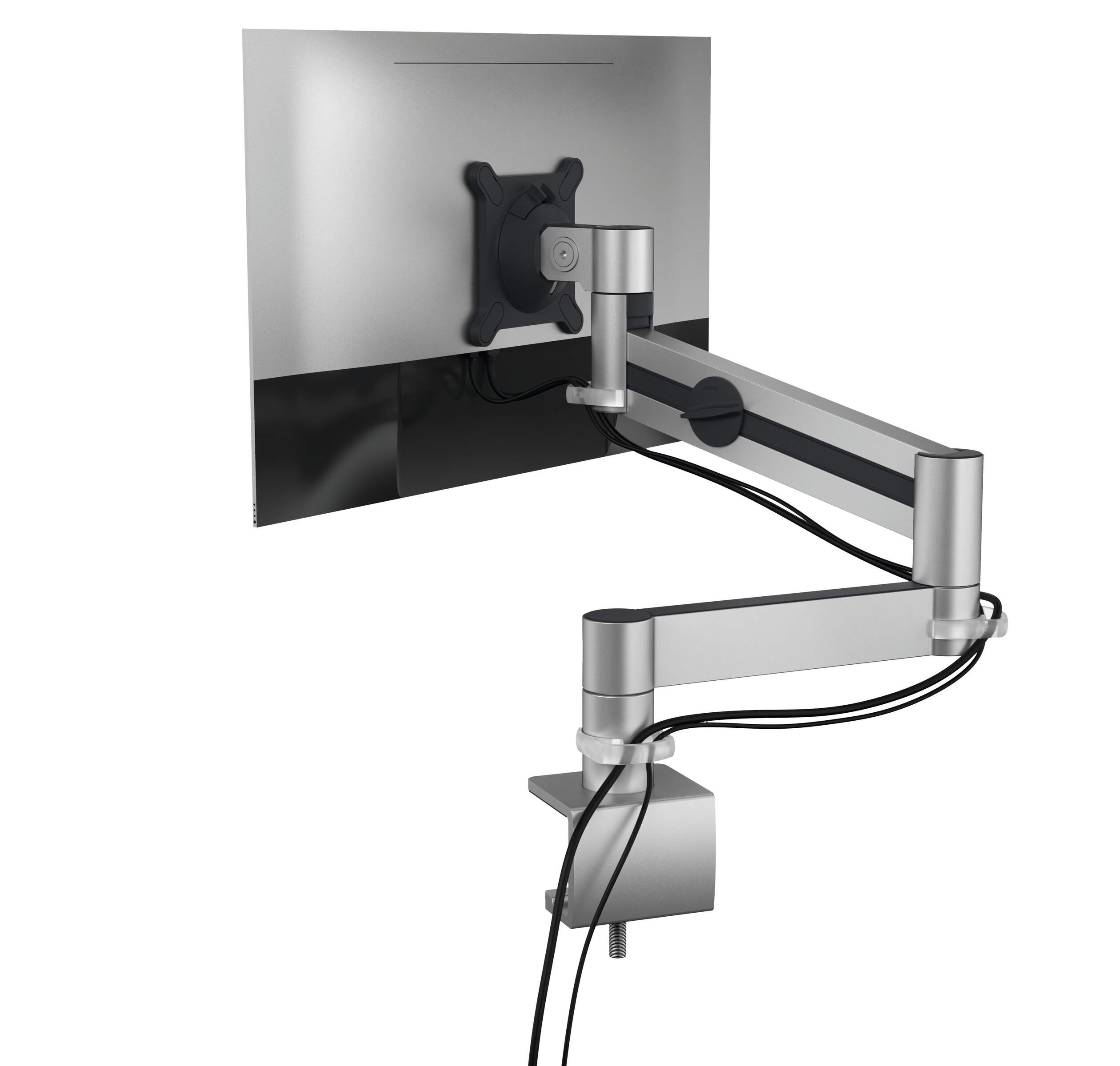 Durable Monitor Mount PRO Arm for 1 Screen | Desk Clamp | Heavy Duty VESA 21-27"
